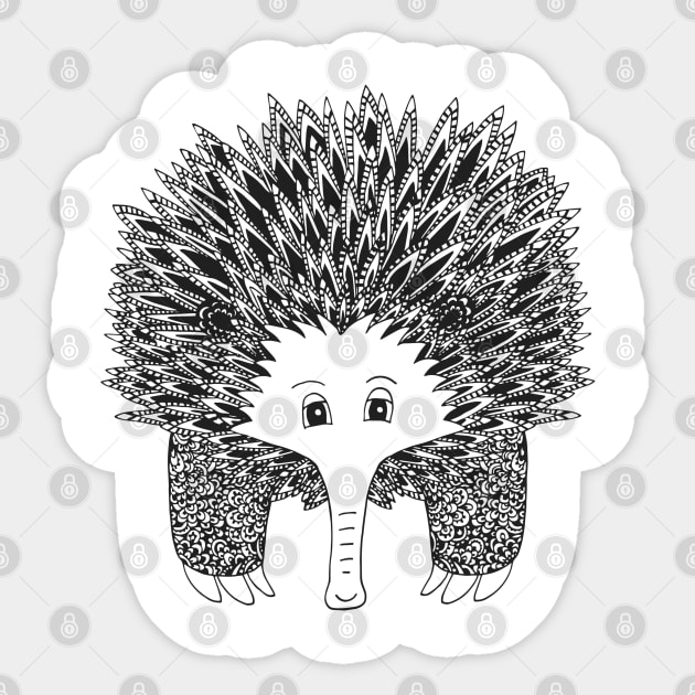 Echidna Sticker by HayleyLaurenDesign